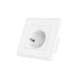 Woox r4054 intelligente Einbausteckdose mit Tuya-Stromversorgung, 16 A, 3680 W, WLAN, weiß