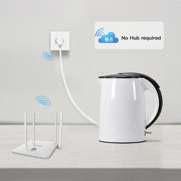 Woox r4054 intelligente Einbausteckdose mit Tuya-Stromversorgung, 16 A, 3680 W, WLAN, weiß