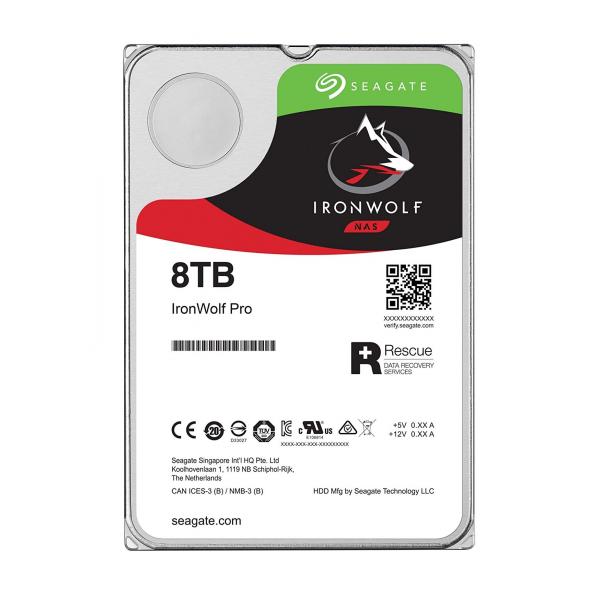 Seagate Seagate ST8000VN004 Ironwolf, 3,5, 8 TB, 7200 o / min, 256 MB, SATA3