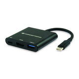 Conceptronic Donn01B Donn USB-C-zu-HDMI-Adapter, USB 3.2 Gen 1 (3.1 Gen 1) Typ A C, HDMI, Schwarz