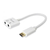 Ausgestattet mit dem USB-zu-Audio-Adapter 133460, USB Typ-C -> 3,5-mm-Buchse