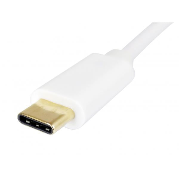 Ausgestattet mit dem USB-zu-Audio-Adapter 133460, USB Typ-C -> 3,5-mm-Buchse