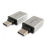 Equip equip 133473 usb adapter, usb type c -> usb type a, male female, silver