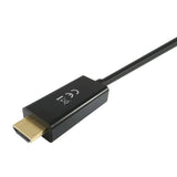 Vybavit 119390 Displayport na kabel HDMI, displayport -> HDMI, mužský muž, rovný, 2m, černá