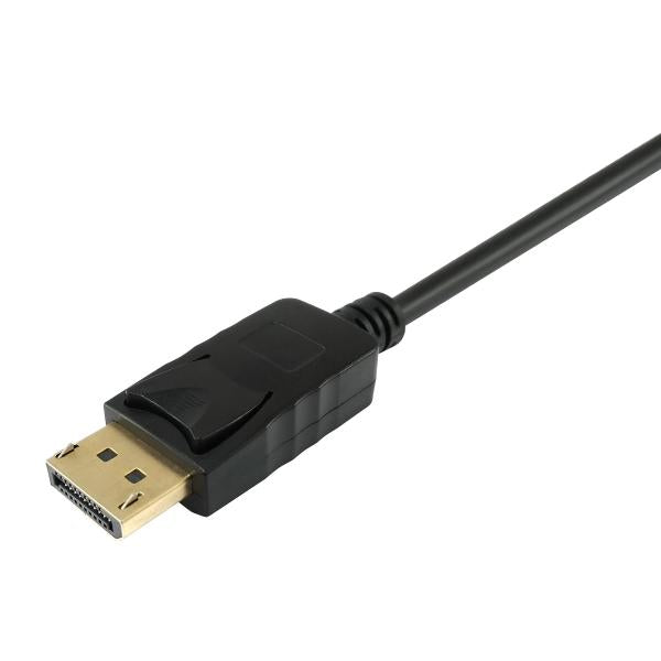 Vybavit 119390 Displayport na kabel HDMI, displayport -> HDMI, mužský muž, rovný, 2m, černá