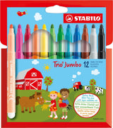 Stabilo Trio Jumbo - Filzstift - Set à 12 Stück