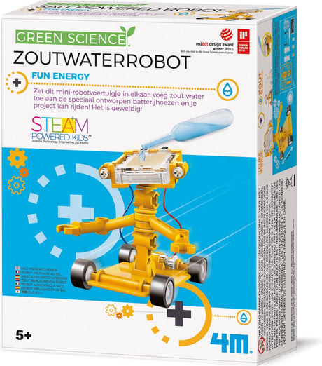 4m Wissenschaft und Spiele – Bauen Sie Ihren eigenen Salzwasserroboter – Baukasten – Kidzlabs – Grüne Wissenschaft – 5+