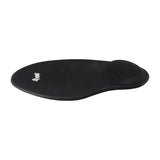 Equip 245014 Gel-Mauspad, Stoff, Gel, Polyurethan, Handballenauflage, rutschfeste Unterseite, einfarbig, schwarz