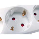Equip 245551 3-fach Steckdosenleiste mit Schalter, 3x AC-Steckdose(n) für den Innenbereich, Typ F, 1,5 mm², 1,5 m, weiß