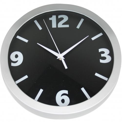 Nxt-Uhr 13800 kleine Zahlen, ø30 cm, Wand, schwarz