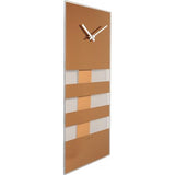 Nexttime Uhr 2855co kräftige Streifen, 38x19 cm, Wand, Kupfer