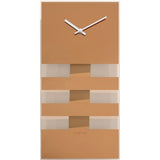 Nexttime Uhr 2855co kräftige Streifen, 38x19 cm, Wand, Kupfer