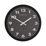 Nexttime Uhr 2906ma Mercure, ø 25 cm, Wand, schwarz