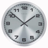 Nexttime Uhr 2906zw Mercure, ø25 cm, Wand, Silber