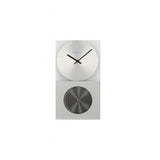 Nexttime Clock 3028 Op Clock, 16x30,2 cm, Wand, Glas, Silber