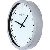 Nexttime Uhr 3031 Magic - Streifen, 25x35,2 cm, Wand, weiß