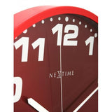 Nexttime-Uhr 3053ro Dash Red, ø35 cm, Wand, Rotsilber
