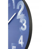 Nexttime Uhr 3077bl 3d, ø39,5 cm, Wand, blau weiß