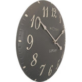 Nexttime-Uhr 3084GS London arabisch, ø34,5cm, Wand, grauweiß