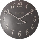 Nexttime-Uhr 3084GS London arabisch, ø34,5cm, Wand, grauweiß