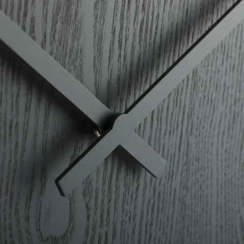 Nexttime Uhr 3096gs Holz Holz mittel, ø35,5 cm, Wand, grau