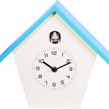 Nexttime Uhr 3108bl Birdy, 24,5x25,5x9,8 cm, Wand, blau weiß