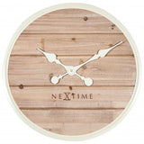 Nexttime Uhr 3134wi Regal, ø50 cm, Wand, weiß