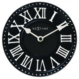 Nexttime Uhr 5187zw London Tisch, ø16 cm, Wand, schwarz weiß