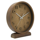 Nexttime Uhr 5192gs Holz Holz klein, 22x20 cm, Wand, Holz, grau