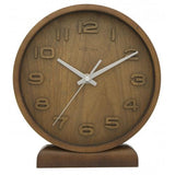 Nexttime Uhr 5192gs Holz Holz klein, 22x20 cm, Wand, Holz, grau