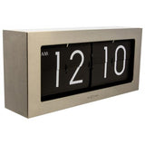 Nexttime Uhr 5198zi Big Flip, 16,7x36 cm, Flip-Over, Silber