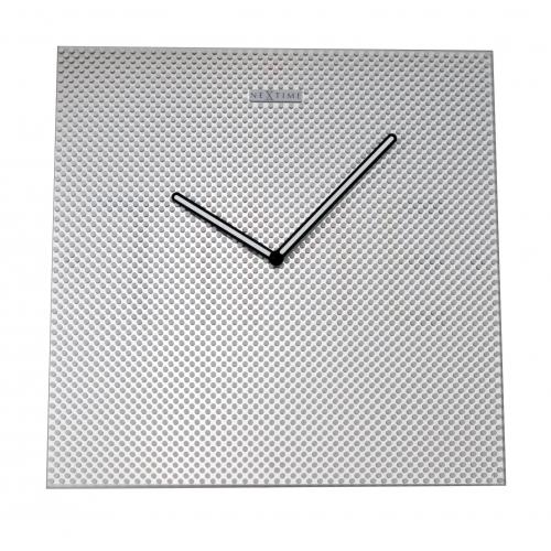Nexttime Uhr 8165 Mystery - Zeit, 43x43 cm, Wand, Metall