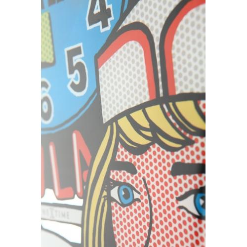 Nexttime Uhr 8167 Deluxe Dinner, 43x43cm, Wand, mehrfarbig
