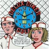 Nexttime Uhr 8167 Deluxe Dinner, 43x43cm, Wand, mehrfarbig