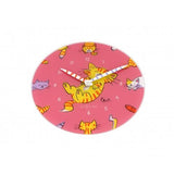 Nexttime-Uhr 8810 tickle my tummy, ø30 cm, Wand, rosa mehrfarbig