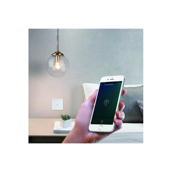 Woox r7063 smart wall light switch, wifi 2.4ghz, schuko, <= 800w, 10-30m, white