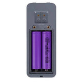 Woox r18650 ist ein Set aus 2 wiederaufladbaren Lithium-Ionen-Batterien vom Typ 18650