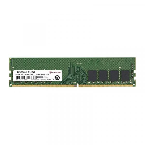 Transcend jm3200hle-16g Jetram, 16 GB, DDR4 3200 MHz, U-Dimm, 1rx8, 2gx8, cl22, 1,2 V
