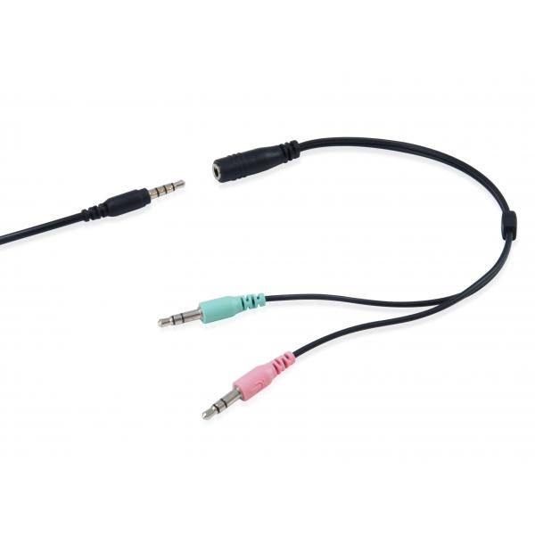 Equip 245302 Chat-Headset, 3,5 mm, Kopfbügel, Anrufe, Musik, binaural, drehbar, schwarz
