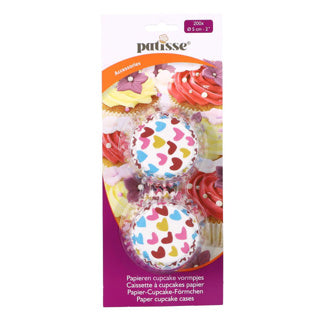 Patisse-Papier-Cupcake-Formen 200 Stück 5 cm | 4 Stück