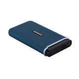 Transcend ts250gesd370c esd370c externe SSD, 250 GB, USB Typ-A-C, PCIe, 1050 950 MB/s, Marineblau