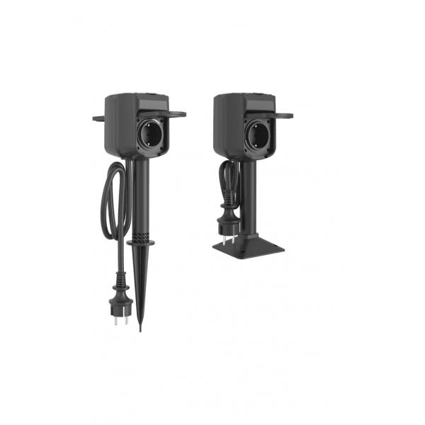 Woox R6079 smarte Zwei-Wege-Außensteckdose, WLAN, 2x Schuko, IP44, 3680W, 16A