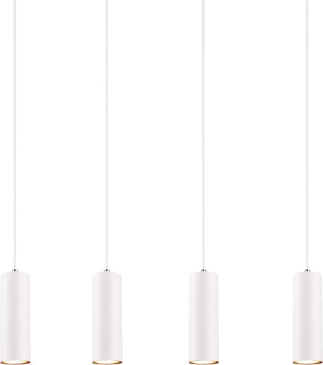 Trio Marley - Hängelampe - weiß - exkl. 4x gu10 3w - höhenverstellbar