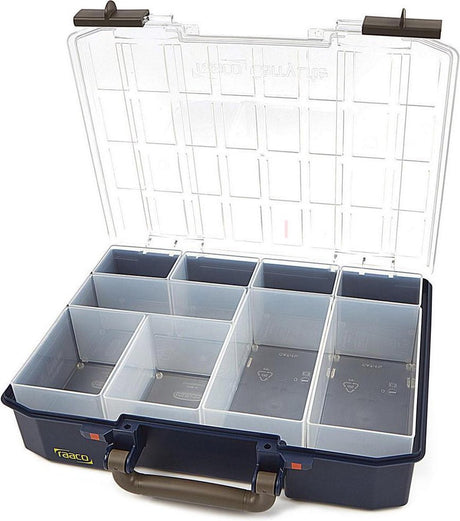 Raaco assortimentsdoos - carrylite 80 - met 9 inzetbakjes - 278 x 337 x 79 mm - 143608