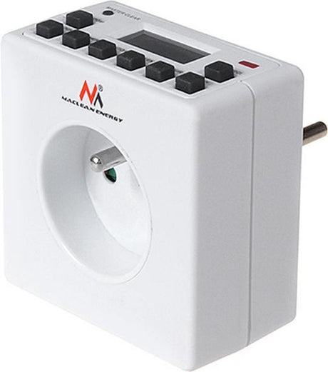 Maclean mce30 – programmierbarer digitaler Timer mit Erdungsstift – 3600 W