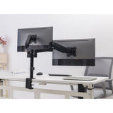 Equip 650133 17 -32 Dual-Monitor-Tischhalterung, Klemme, 18 kg, 17 - 32, 100 x 100 mm, schwarz