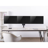 Equip 650134 17 -27 Tischhalterung für drei Monitore, Klemme, 21 kg, 75 x 75 mm, 100 x 100 mm