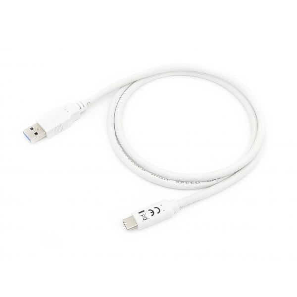 Equip 128363 USB 3.2 Gen 1 Tipo-C a un cable, USB 3.2 Gen 1, 5000 Mbit S, M M, 1 M, White