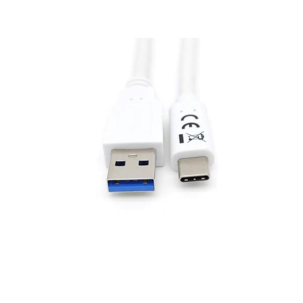 Wyposaż 128363 USB 3,2 Gen 1 Typ Cord na kabel, USB 3,2 Gen 1, 5000 Mbit S, M M, 1 M, Biały