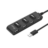 Equip 128957 7-Port USB 2.0 Hub, USB 2.0, USB 2.0, 480 Mbit s, schwarz
